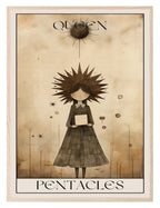 Queen of Pentacles wall art print