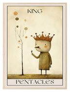 King of Pentacles wall art print