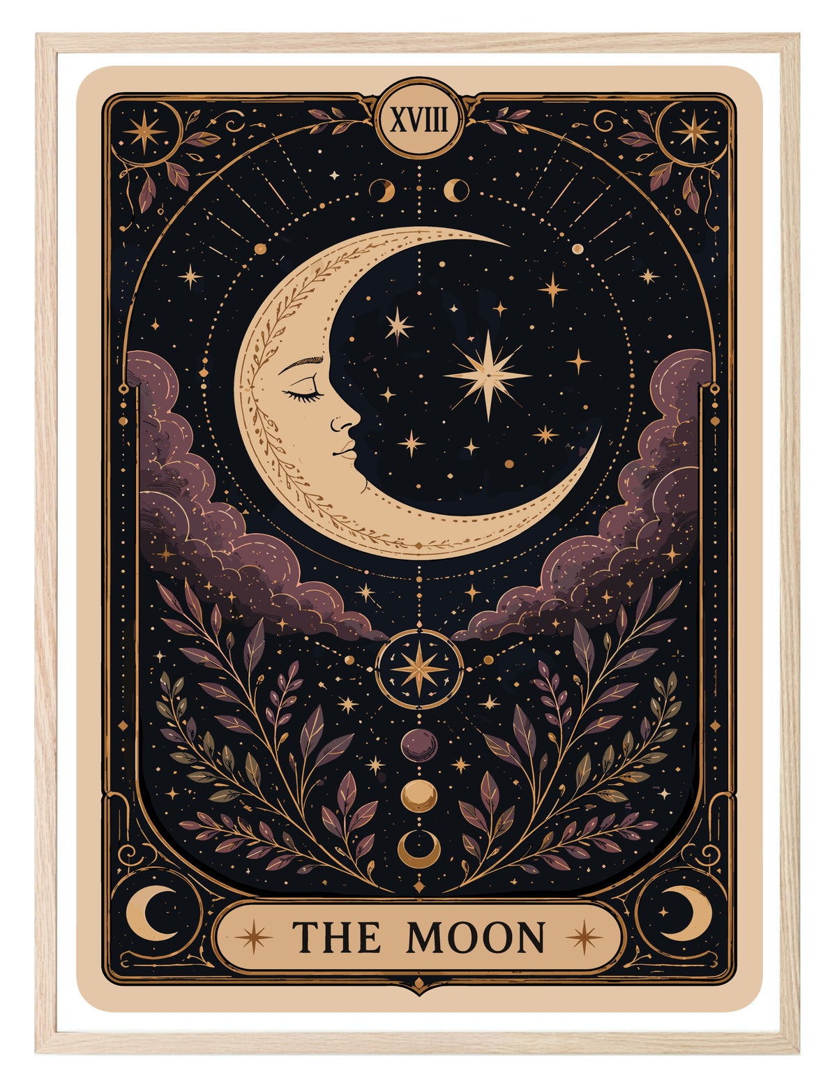 Purple Moon wall art print