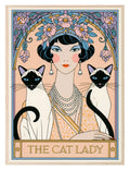 The Cat Lady wall art print