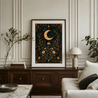 Autumn Moon styled wall art