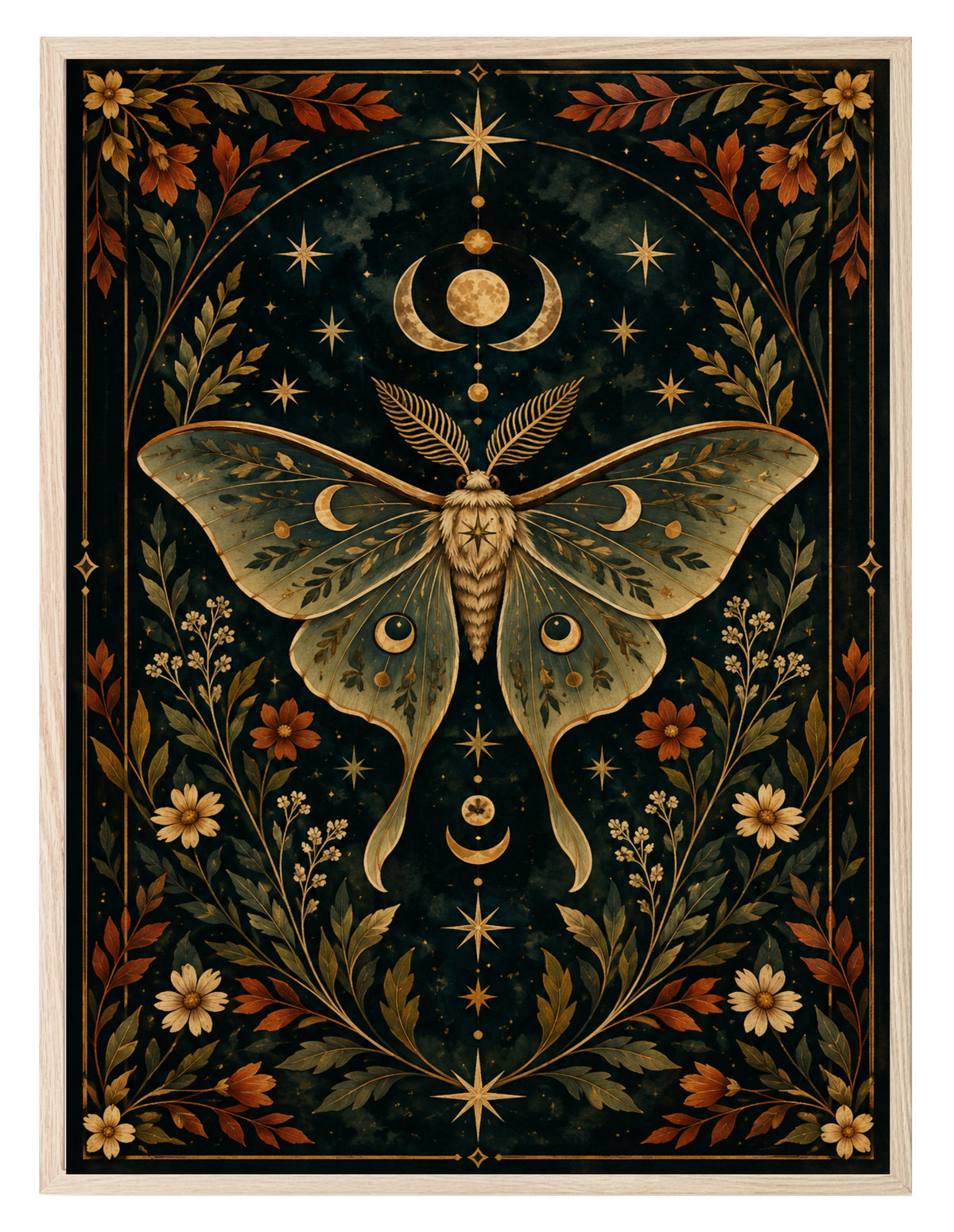Autumn Moth wall art print