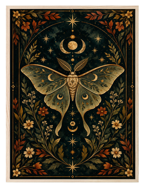 Autumn Moth wall art print