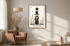 The Magician Tarot print in a styled interior