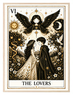 The Lovers Tarot wall art print