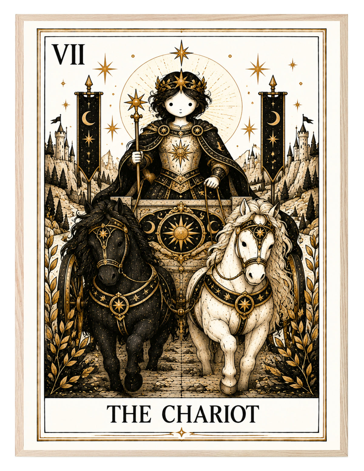 The Chariot Tarot wall art print