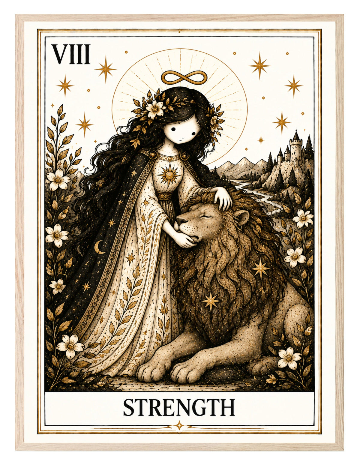 Strength Tarot wall art print