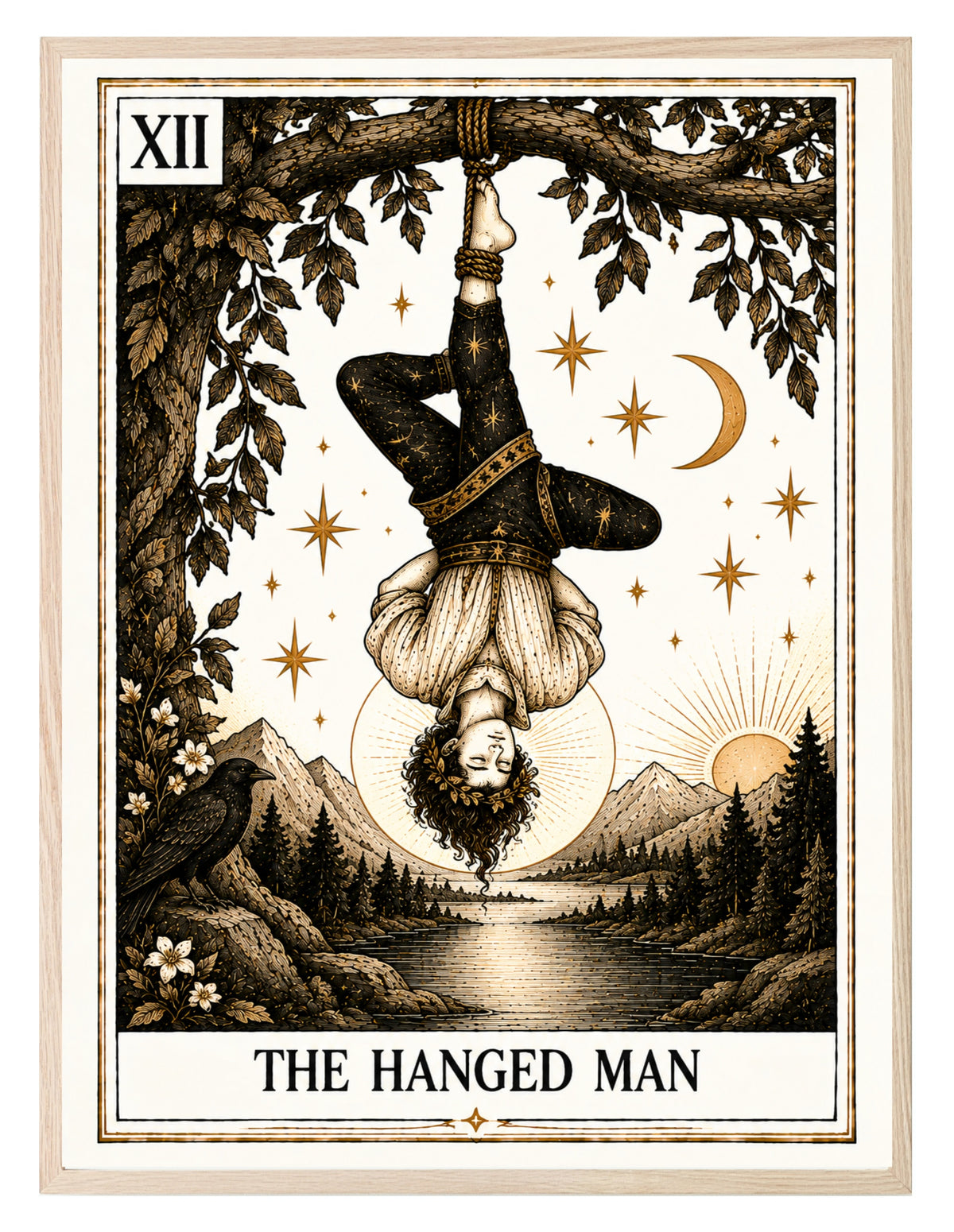 The Hanged Man Tarot wall art print