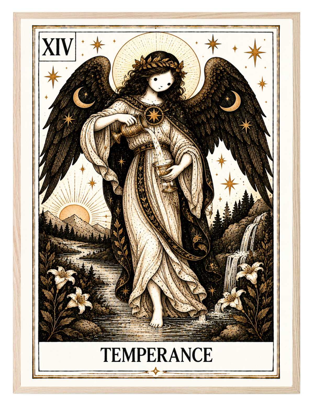 Temperance Tarot wall art print