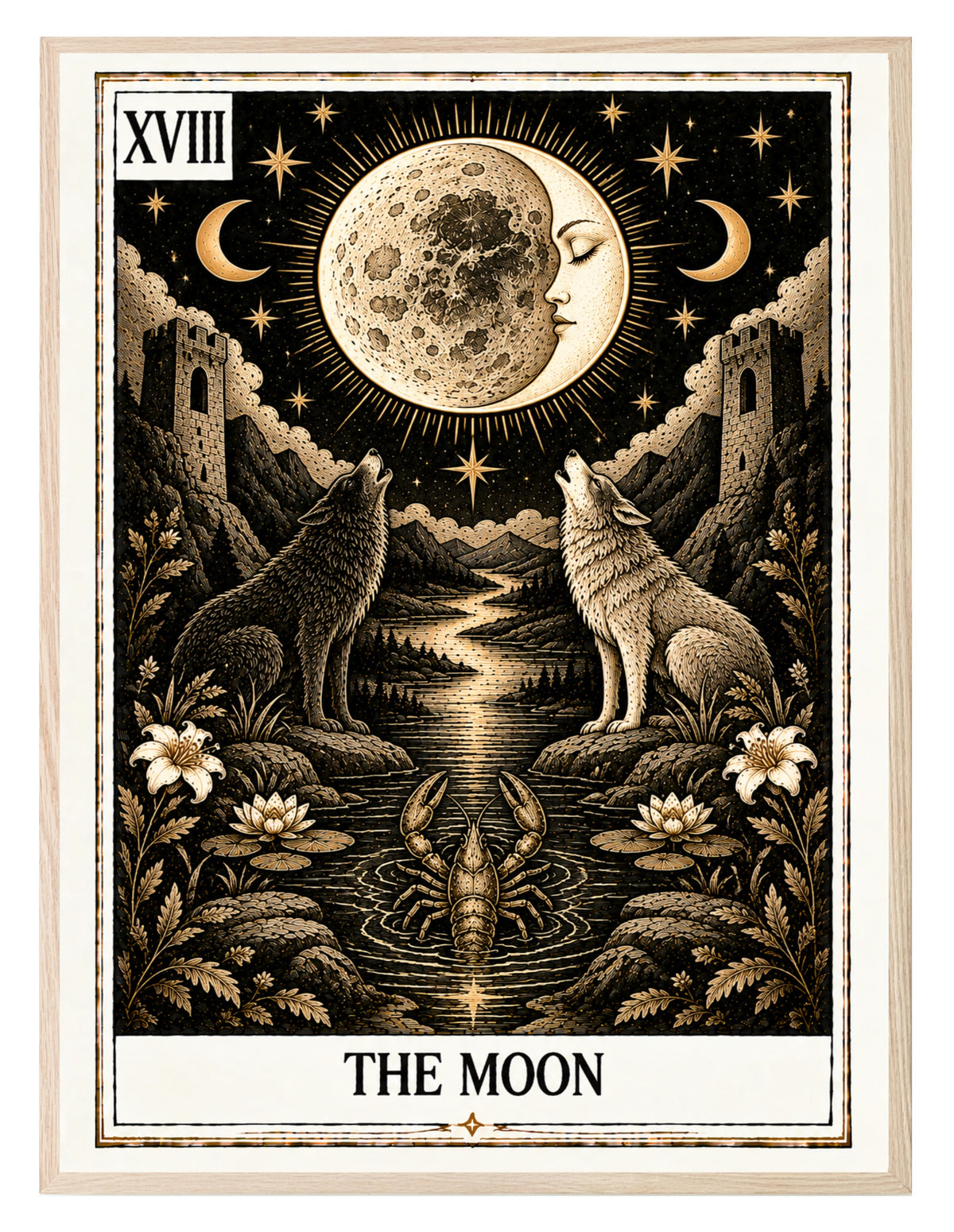 The Moon Tarot wall art print