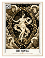 The World Tarot wall art print