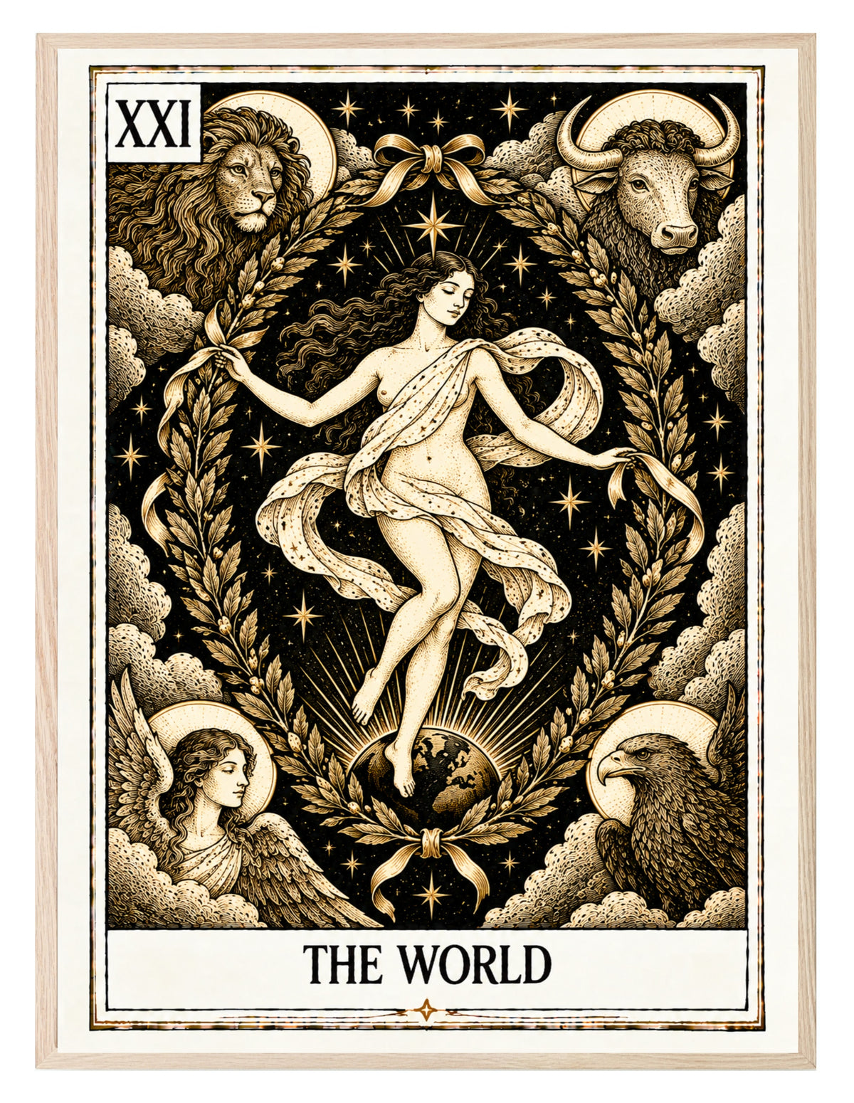 The World Tarot wall art print
