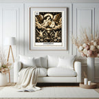 Judgement Tarot print in a styled interior