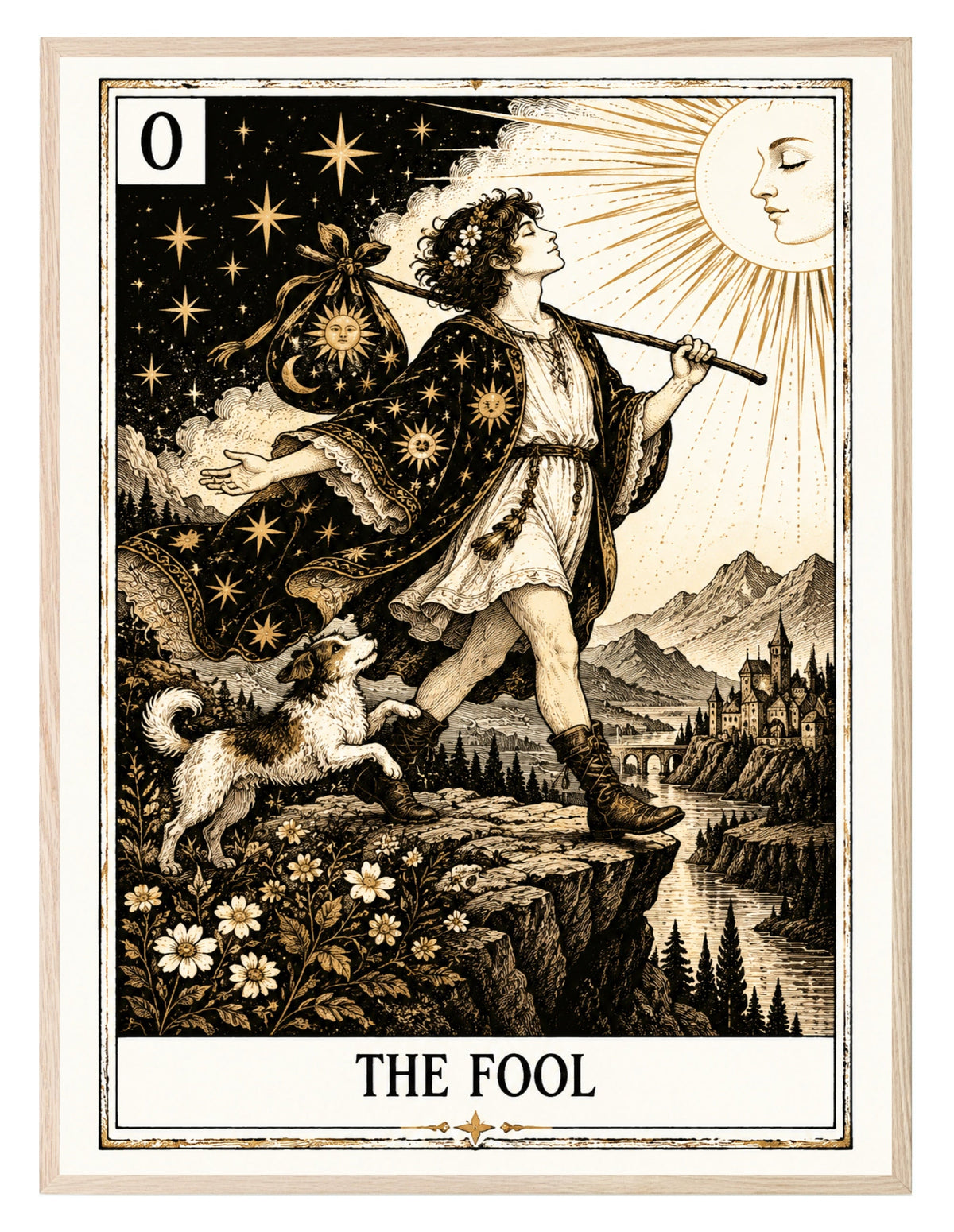 The Fool Tarot wall art print