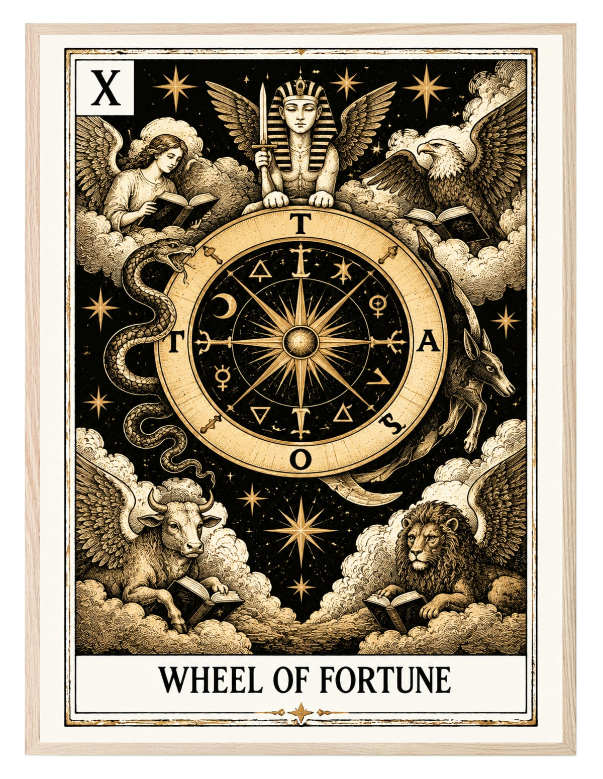 Wheel of Fortune Tarot wall art print