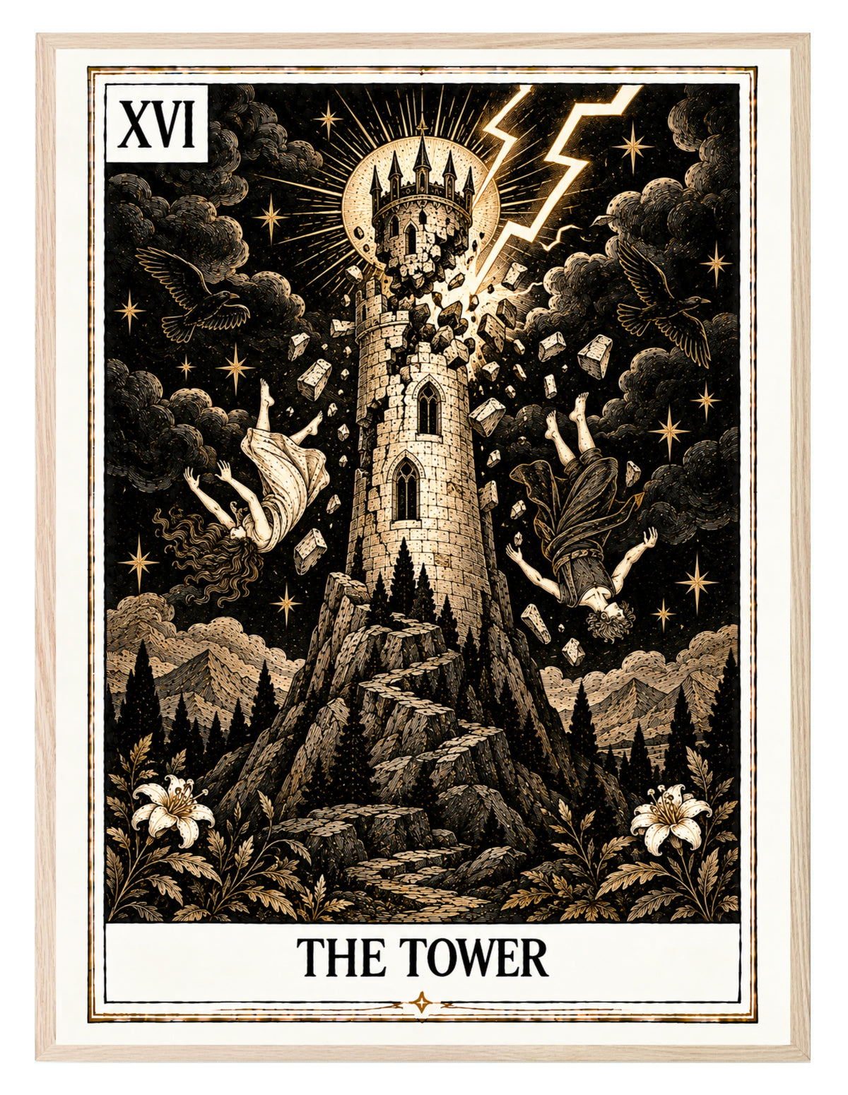 The Tower Tarot wall art print