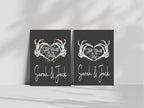 Christmas and year-round sides of the double-sided print