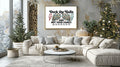 Deck The Halls And Not Your Family alternative Christmas print