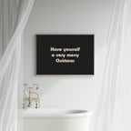 Have Yourself a Very Merry Christmas black typography print
