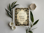 Gothic Engagement Welcome Party Sign | Black Rose