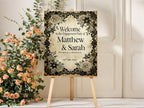 Gothic Engagement Party Invitations | Black Rose