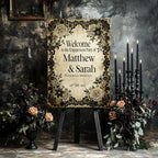 Gothic Engagement Party Invitations | Black Rose
