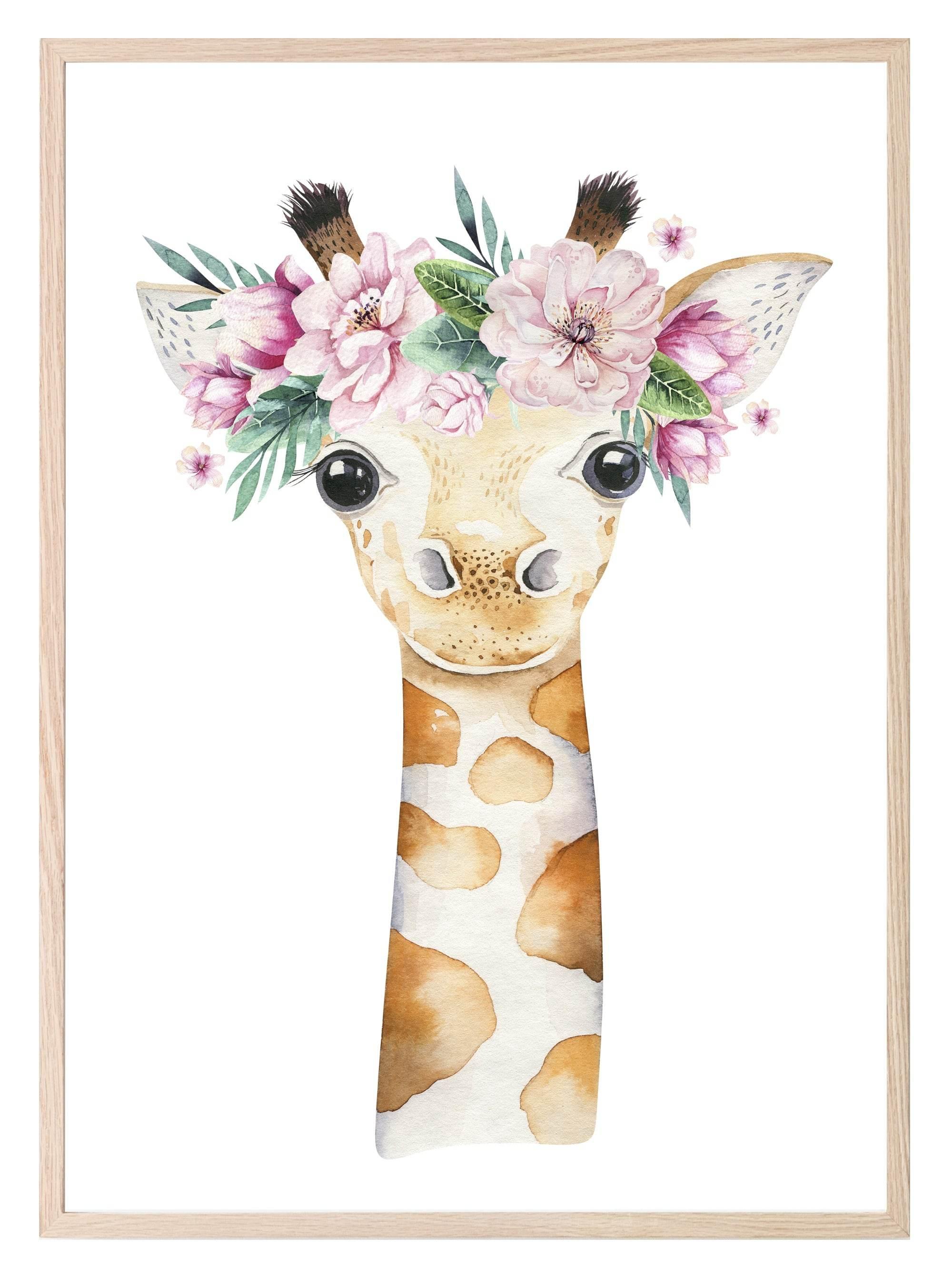 Collection Of Gilly The Giraffe Prints | Kids Animal Wall Art - Larosier Prints