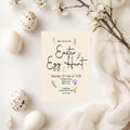 Spring Flowers Easter Egg Hunt Invitations & Envelopes | Pack of 10 - Larosier Prints