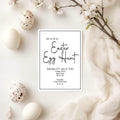 Minimalist Easter Egg Hunt Invitations & Envelopes | Pack of 10 - Larosier Prints
