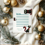 Christmas Cat Letter to Santa Kit inc Personalised Forever Print - Larosier Prints