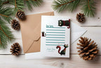 Christmas Cat Letter to Santa Kit inc Personalised Forever Print - Larosier Prints