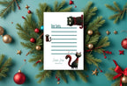 Christmas Cat Letter to Santa Kit inc Personalised Forever Print - Larosier Prints