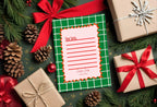 Christmas Green Check Letter to Santa Kit inc Personalised Forever Print - Larosier Prints