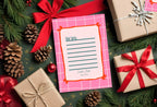 Christmas Pink Check Letter to Santa Kit inc Personalised Forever Print - Larosier Prints