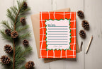 Christmas Red Check Letter to Santa Kit inc Personalised Forever Print - Larosier Prints