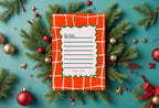 Christmas Red Check Letter to Santa Kit inc Personalised Forever Print - Larosier Prints