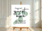Eucalyptus Guest Book Baby Shower Party Sign - Larosier Prints