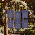 Sapphire Individual Table Plan Party Sign - Larosier Prints