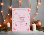 Pink & Red Custom Party Sign - Larosier Prints