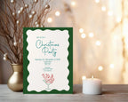 Drunk Santa Christmas Party Invitations & Envelopes | Pack of 10 - Larosier Prints