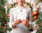 Bow Border Christmas Party Invitations & Envelopes | Pack of 10 - Larosier Prints