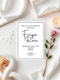 Minimalist Christening | Baptism Party Invitations & Envelopes | Pack of 10 - Larosier Prints