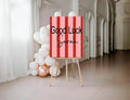 Red & Pink Good Luck Party Sign - Larosier Prints