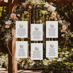 Boho Individual Table Plan Party Sign - Larosier Prints