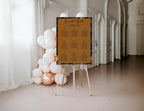 Moody Floral Wedding Table Plan Seating Chart Sign