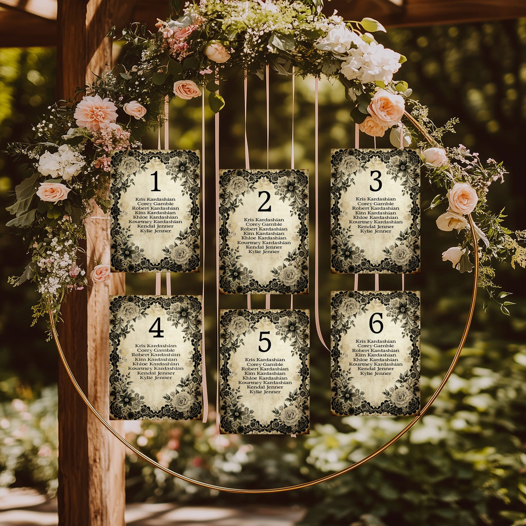 Black Rose Wedding Invitation Suite Bundle