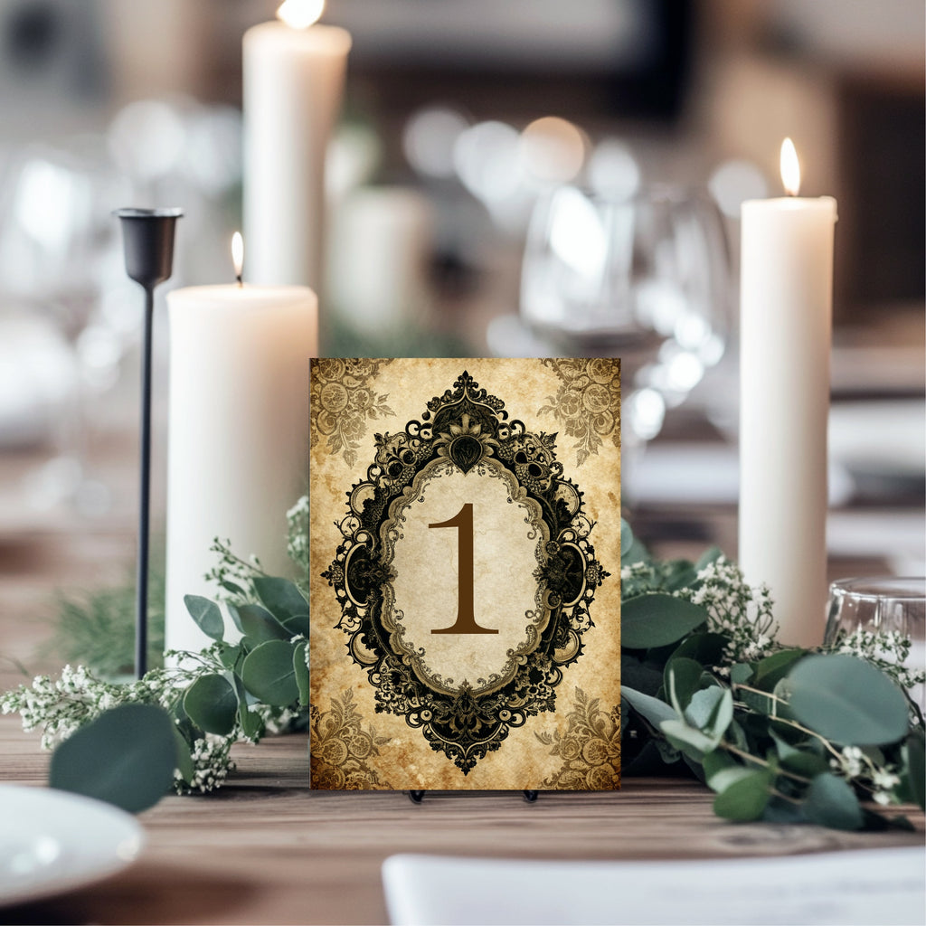 Black Lace Oval Frame Essentials Wedding Signage Bundle
