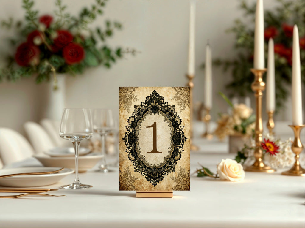 Black Lace Oval Frame Wedding Invitation Suite Bundle