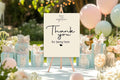 Hello Age Thank You Birthday Party Sign - Larosier Prints