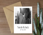 White Photo Save The Date Wedding Party Cards & Envelopes | Pack of 10 Double Sided - Larosier Prints